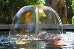نازل فواره چتری ۴ اینچ تمام استیل ۴۰ سانتی متری(نازل دوحالته،نازل قارچی)