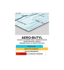 Gladen Aero Butyl ورق دمپینگ گلیدن