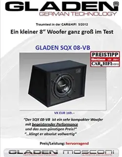 Gladen SQX 8 VB ساب باکس گلیدن