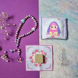 جانماز جیبی دخترانه|طرح بهارناز