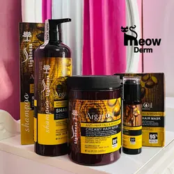 پک سه تیکه مو آرگان لایتنس (حاوی روغن مو100میل+شامپو آرگان 900میل+ماسک مو1000میل)