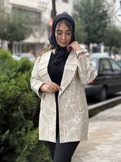 مانتو ژاکارد خطی لامل (050498)