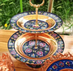 شیرینی خوری مس پرداز 2 طبقه