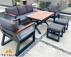 ست مبلمان راحتی ‌گارتنر مدل MG9009 - متالیا