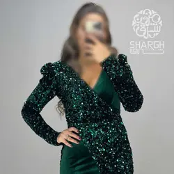 ماکسی پولک مخمل چپ و راستی