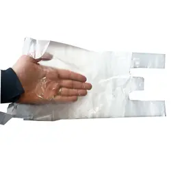 نایلکس شفاف دسته دار مدل رکابی سایز ۵۵×۴۵ سانتيمتر