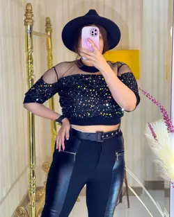 شومیز مجلسی پولک دار