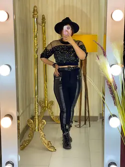 شومیز مجلسی پولک دار