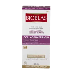 شامپو ضد ریزش بیوبلاس کلاژن و کراتین - فروشگاه ارایشی و بهداشتی میلاد کاسمتیک