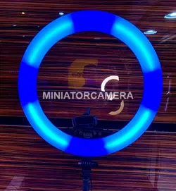 رینگ لایت رنگی RGB18 به همراه سه پایه، ریموت و هولدر موبایل