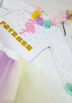 ست فلامینگو دامن گل دار