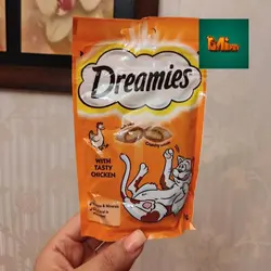 تشویقی دیریمز مغزدار مخصوص گربه با طعم مرغ