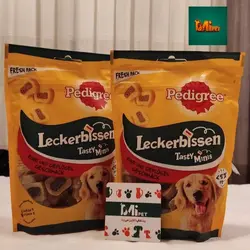 تشویقی سگ پدیگری با طعم گوشت گاو و مرغ 155گرم_ pedigree