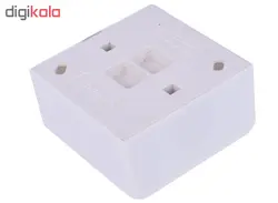 کلید دوپل روکار خیام الکتریک مدل صدف