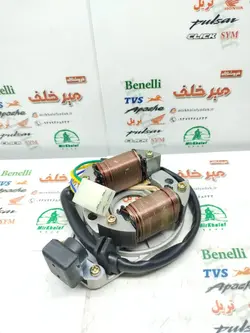 2 دو بوبین (دستگاه) سیم پیچی برق موتور بی کلاچ طرح ویو (کوچک هم اندازه)