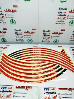 ارم (برچسب) شبرنگ دور رینگ ژله ای هوندا قرمز
