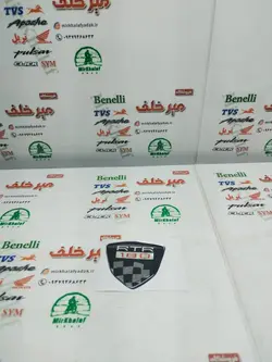 برچسب (ارم) ژله ای روی کرپی موتور اپاچی 180