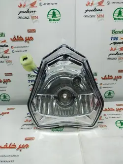 بلوری کامل چراغ جلو موتور تریل کویر تی t2