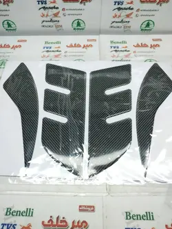 پد (برچسب) ارم ژله ای سر گلگیر جلو موتور یاماها طرح ایروکس و nvx (مشکی کربنی)