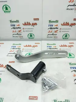 پدال دنده اسپرت رنتال cnc قابل تنظیم انواع موتورسیکلت سفید نقره ای