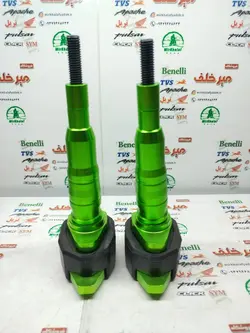 پروتکشن (محافظ) بغل شاسی بلند چکشی انواع موتورسیکلت (ارتفاع 20 سانتی متر) سبز (جفتی)