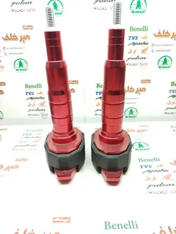 پروتکشن (محافظ) بغل شاسی بلند چکشی انواع موتورسیکلت (ارتفاع 20 سانتی متر) قرمز (جفتی)