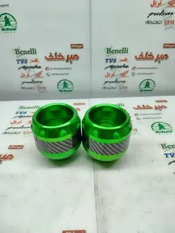 پروتکشن (محافظ) چرخ عقب و جلو اسپرت رنتال انواع موتورسیکلت ته باز سبز (جفتی)