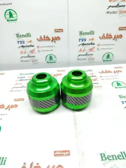 پروتکشن (محافظ) چرخ عقب و جلو اسپرت رنتال انواع موتورسیکلت ته باز سبز (جفتی)
