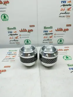 پروتکشن (محافظ) چرخ عقب و جلو اسپرت رنتال انواع موتورسیکلت ته باز نقره ای سفید (جفتی)