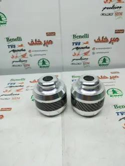 پروتکشن (محافظ) چرخ عقب و جلو اسپرت رنتال انواع موتورسیکلت ته باز نقره ای سفید (جفتی)