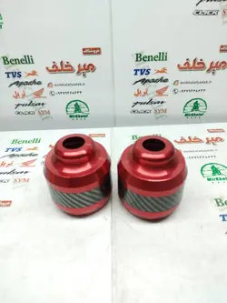 پروتکشن (محافظ) چرخ عقب و جلو اسپرت رنتال انواع موتورسیکلت ته باز قرمز (جفتی)