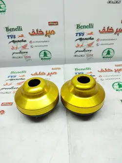 پروتکشن (محافظ) چرخ عقب و جلو اسپرت رنتال انواع موتورسیکلت ته بسته زرد طلایی (جفتی)