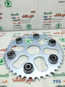 دنده (طبق) خورشیدی زنجیر چرخ عقب موتور تریل فلات طرح ktm کی تی ام (سایز 428)