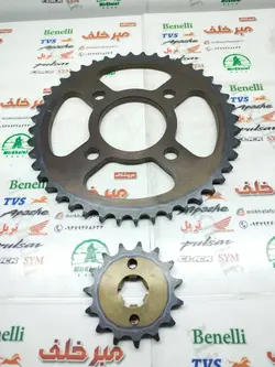 دنده (طبق) زنجیر چرخ عقب و جلو موتور پالس 180 ug3 (هندلی) (سایز 428)