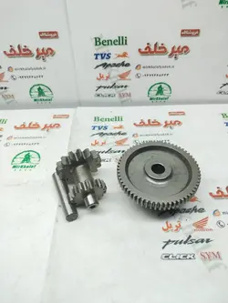 دنده 2 دو قلو استارت موتور هوندا 200 و تریل 200 cb سی بی زنجیر تایم (دنده کوچک 15 و 17 دندانه) (دنده بزرگ 21 و 61 دانه)