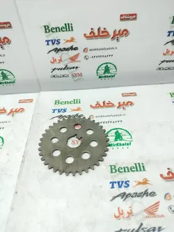 دنده زنجیر تایم به میله سوپاپ بزرگ موتور پالس ns 150 ان اس اصلی