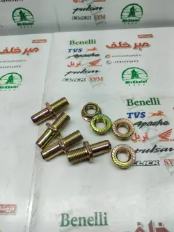 ست پیچ و مهره (بست) طبق چرخ عقب موتور هوندا 125