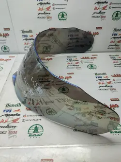 شیشه (طلق) کلاه کاسکت ایمنی موتور سیکلت فک متحرک جیوه ای طلایی راپیدو کد 950