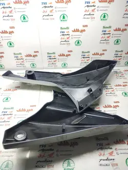 قاب (کاور فلاپ) اسپایلر (زیر انجین) موتور اپاچی 150 160 180 جدید نیوفیس سفید شرکتی (جفتی)