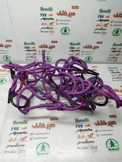 کش توری باک و کلاه انواع موتورسیکلت بنفش