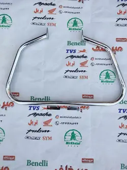 گارد (میله محافظ بدنه) موتور پالس 180 200 ug3 هندلی استیل نقره ای (کیفیت درجه 1)