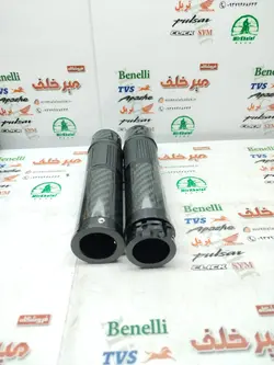 لاستیک سر دسته اسپرت رنتال ریزوما cnc انواع موتورسیکلت فول کربن مشکی