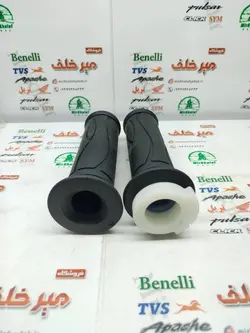 لاستیک سر دسته فرمان گاز و کلاچ چپ و راست با استخوانی موتور بنلی 150 اصلی