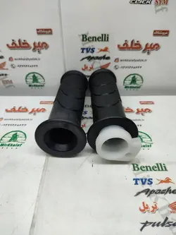 لاستیک سر دسته فرمان گاز و کلاچ با استخوانی موتور طرح کلیک (جفتی)