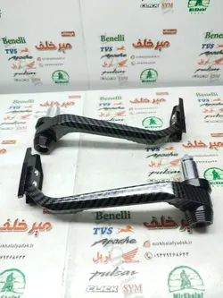 هندگارد (محافظ) سر دسته فرمان انواع موتورسیکلت تمام فلز مشکی کربنی رنتال cnc (جفتی)