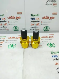 وزنه (محافظ) سر میله فرمان رنتال اسپرت انواع موتورسیکلت ته باز زرد طلایی (جفتی)