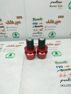وزنه (محافظ) سر میله فرمان رنتال اسپرت انواع موتورسیکلت ته باز قرمز (جفتی)