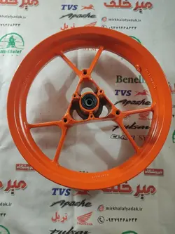 رینگ چرخ جلو موتور یاماها طرح ایروکس nvx نارنجی