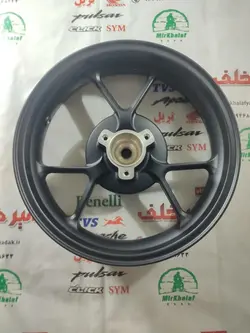 رینگ چرخ عقب موتور یاماها طرح ایروکس nvx مشکی دیسکی
