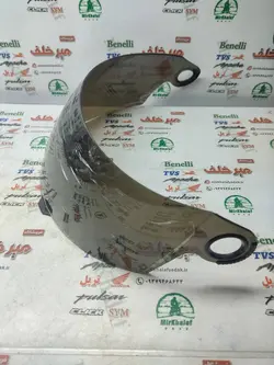 شیشه (طلق) کلاه کاسکت ایمنی موتور سیکلت ساده فک دار دودی